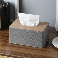简约高档家用纸巾盒（小号）（稳灰色）
