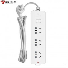 公牛GN-212新国标插座排插 3位总控全长3米（单位：个）