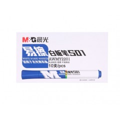 晨光AWMY2201 易擦白板笔蓝色 10支/盒