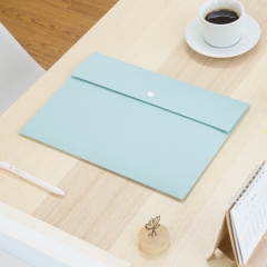 得力（deli）72416乐素系列A4文件袋 公文包/资料袋 加厚款PP按扣文件袋 薄荷绿