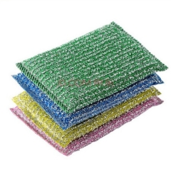 妙洁 彩条金柔百洁布清洁布4片 厨房专用