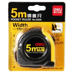 得力(deli)8208 5m全包胶钢卷尺