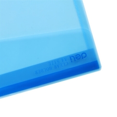 得力(deli) 12只A4粘扣文件袋 耐用资料袋档案袋 蓝5504