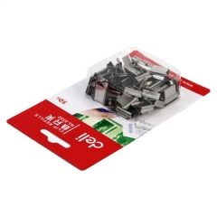 得力8592推夹器夹纸器补充夹子 50枚/盒 银色