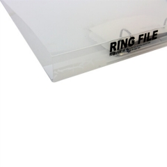 得力(deli) 5381 A4D型二孔透明文件夹 半透明色 单只装