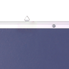 得力8745  90*120cm暗格线白板（银色）