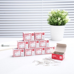 得力(deli)0051 大号镀镍三角回形针3# 100枚/盒 10盒装