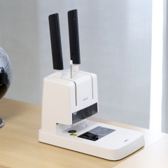 得力（deli）3881 财务凭证装订机 省力型票据打孔机