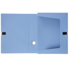 得力5603 加厚大容量粘扣档案盒55mm A4（蓝色）