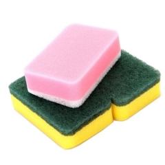 妙洁 海绵百洁布洗碗布2+1片 去油污