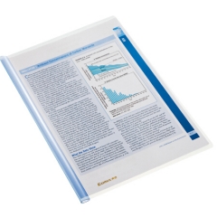 齐心EA856  A4彩色强夹力抽杆夹/报告夹/文件夹 一包5个