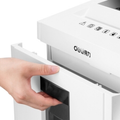 得力9953碎纸机 5级保密 单次可碎8张 连续碎纸10分钟 最大碎纸幅面A4 容量23L 可碎卡、光盘 单位：台