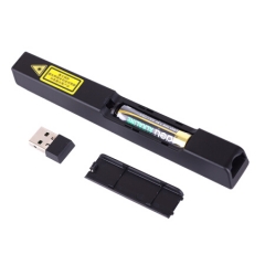 得力2802P 100m控制翻页笔/PPT翻页笔/无线演示器 红光 黑色