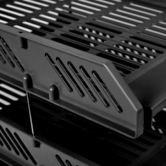 齐心(Comix) B2060 稳固型三层文件盘/文件座/文件框/文件架 黑色 办公文具