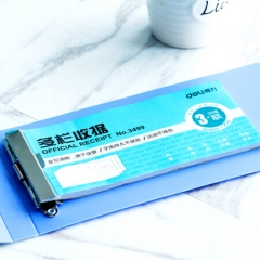 得力(deli)5354 PP票据夹 颜色随机