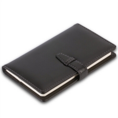 得力(deli)64K/120页简约扣带皮面本记事本笔记本子 颜色随机3336