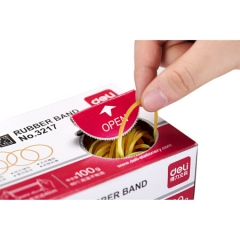 得力(deli) 3217 盒装经济实用弹力橡胶圈/橡皮筋/牛皮筋 100g