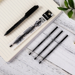 晨光(M&G)热可擦黑色0.5mm子弹头中性笔签字笔水笔替芯笔芯 20支/盒3003