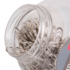 得力（deli）0052 桶装3#镀镍防锈曲别针/回形针 200只/桶