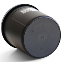 得力(deli)加厚耐用带压圈垃圾桶 9.5L清洁桶圆纸篓 黑/灰随机9555