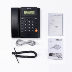 飞利浦（PHILIPS）CORD042 来电显示电话机 家用座机/商务办公电话机/可翻盖  （蓝色）