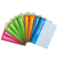 得力7683办公螺旋本(混色)A5 60张  10本/包  单位：包