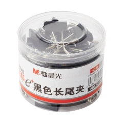 晨光（M&G）Eplus长尾夹黑色40枚19mm ABS92736