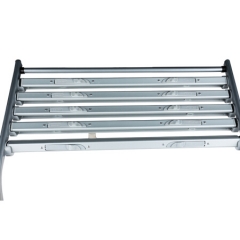 得力9302 六层铝合金夹条报纸架报刊架 杂志展示架635*360*875mm