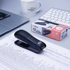 晨光 M&G ABS92722K 金属订书机 12号 可旋转针板 灰色