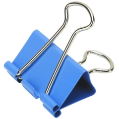 得力8553ES彩色长尾票夹 32mm中号 24只/筒