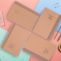 得力 FA540-01NP 4本A5/40页牛皮纸软抄本记事本
