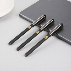 晨光(M&G)学生考试0.5mm黑色全针管中性笔签字笔水笔 12支/盒AGPA4801