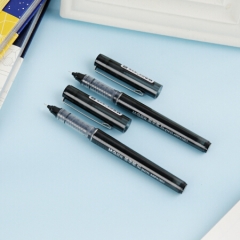 晨光ARP41801直液式全针管中性笔签字笔 黑色 0.5mm 12支/盒 单位：盒