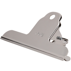 得力9532山形铁票夹102mm3个/包中号