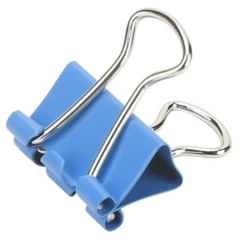 得力8556-6#彩色长尾票夹 60只/筒15mm 小号