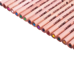 得力(deli)48色原木油性彩色铅笔 秘密花园填色彩铅 三角笔杆 桶装6554