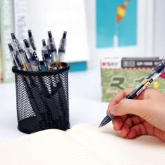 晨光GP1008 按动中性笔0.5mm黑色12支/盒 单位：盒