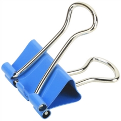 得力8555-5# 彩色长尾票夹19mm 小号  40只/筒