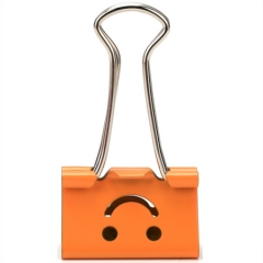 得力(deli)48只25mm微笑系列金属长尾票夹票据夹燕尾夹 混色装8486（单位：筒）