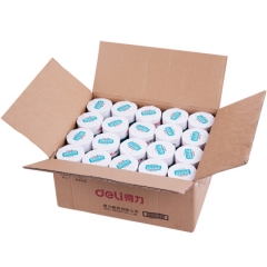 得力3143多瑙河热敏收银纸80*80型(混)(2卷/筒)  单位：筒