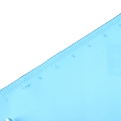 得力9252透明书写板A4 粉蓝随机