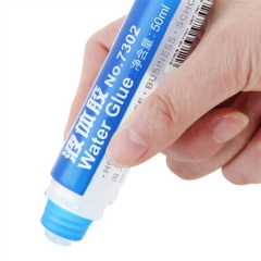 得力7302普通实用型液体胶水50ml 无色 24支/盒 单位：支