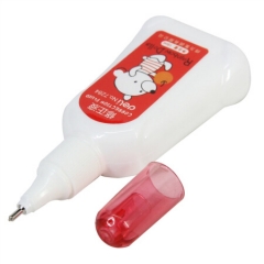 得力(deli)7284 15ml环保修正液学生涂改液 改正液 不锈钢笔头修正笔 颜色随机