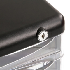 得力9794四层带锁文件柜 黑色