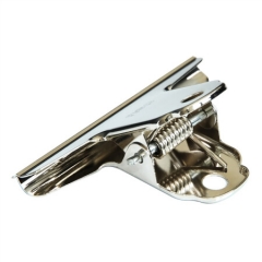 得力9533山形铁票夹76mm4个/包小号