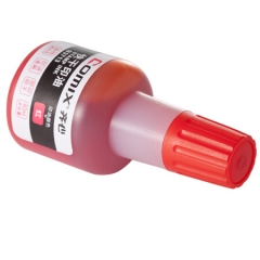 齐心(Comix)40ml红色快干清洁印油 办公文具 B3713