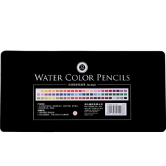 得力(deli)72色铁盒水溶性彩色铅笔 水溶性彩铅套装（附赠毛笔）6524