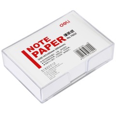 得力7602便条纸空白记录纸盒装147*101mm便签盒白纸办公用品