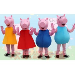 小猪服装佩奇卡通人偶服装粉红小猪卡通服饰活动表演道具