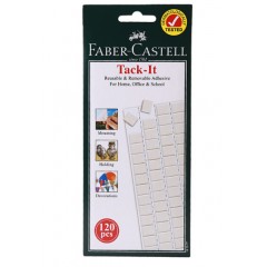 德国辉柏嘉（Faber-castell）粘土胶免钉蓝胶无痕胶不易留胶痕进口黏土照片墙胶75G白色187077     25卡/盒